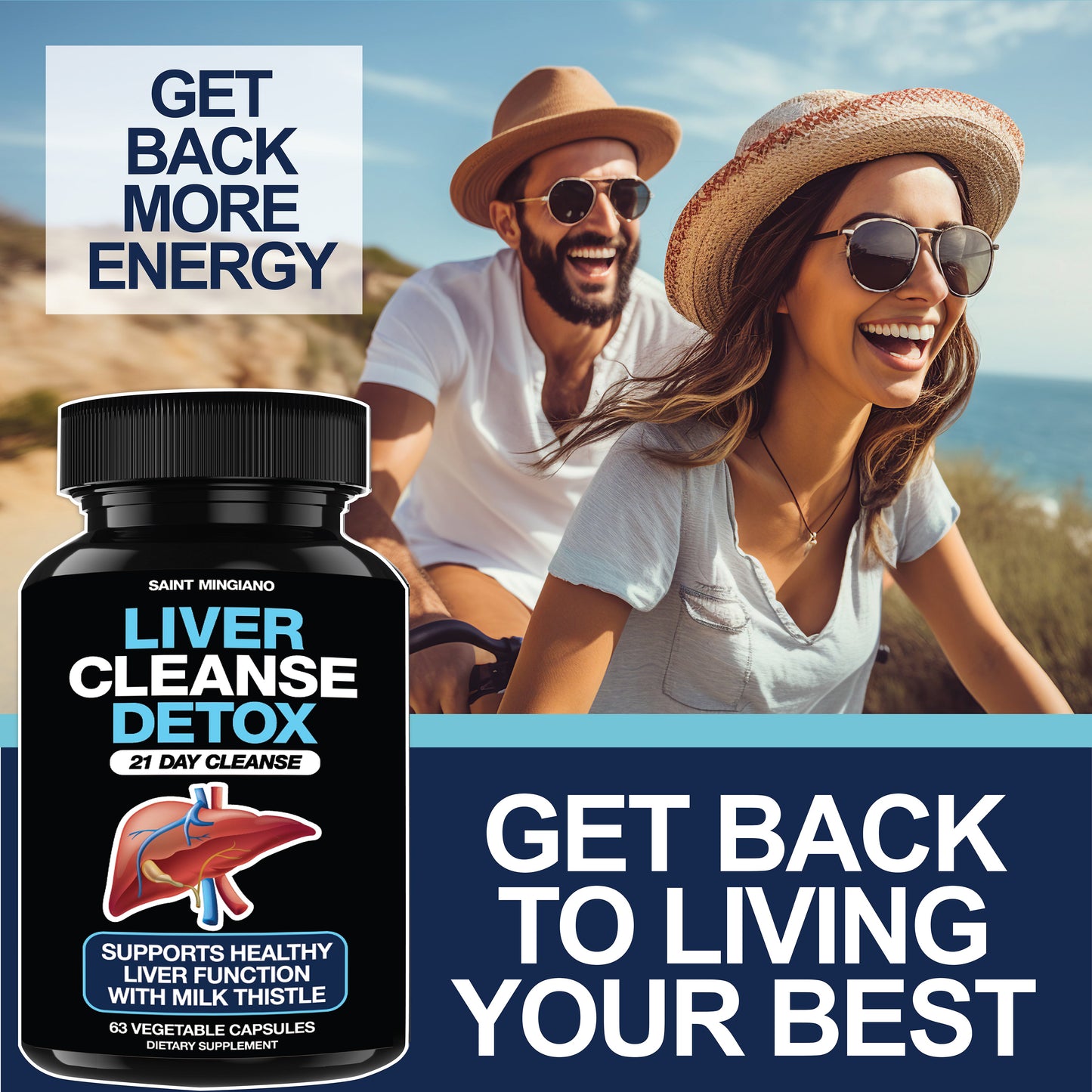 Liver Cleanse Detox Repair 21 Day Milk Thistle Supplement