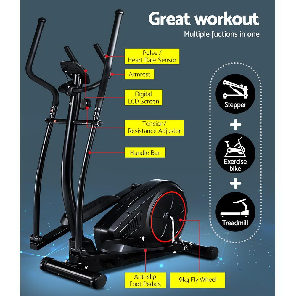 Elliptical Cross Trainer Exercise Bike Home Fitness Equipment