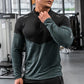 Men’s Long Sleeve Compression Shirt Rashguard Fitness Sports Top