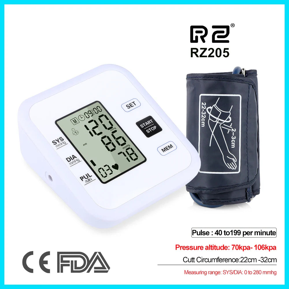 Digital Arm Blood Pressure Monitor Heart Rate Pulse Meter