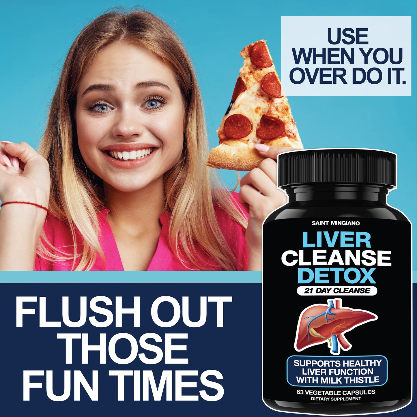 Liver Cleanse Detox Repair 21 Day Milk Thistle Supplement