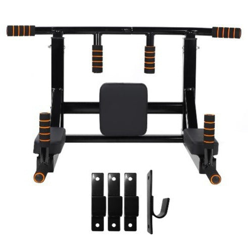 Wall-Mounted Pull-Up Bar Parallel Bars Sandbag Rack Fitness Equipment