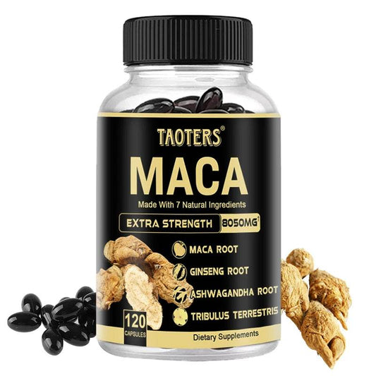 Maca Root Capsules for Men Energy Performance Recovery Support
