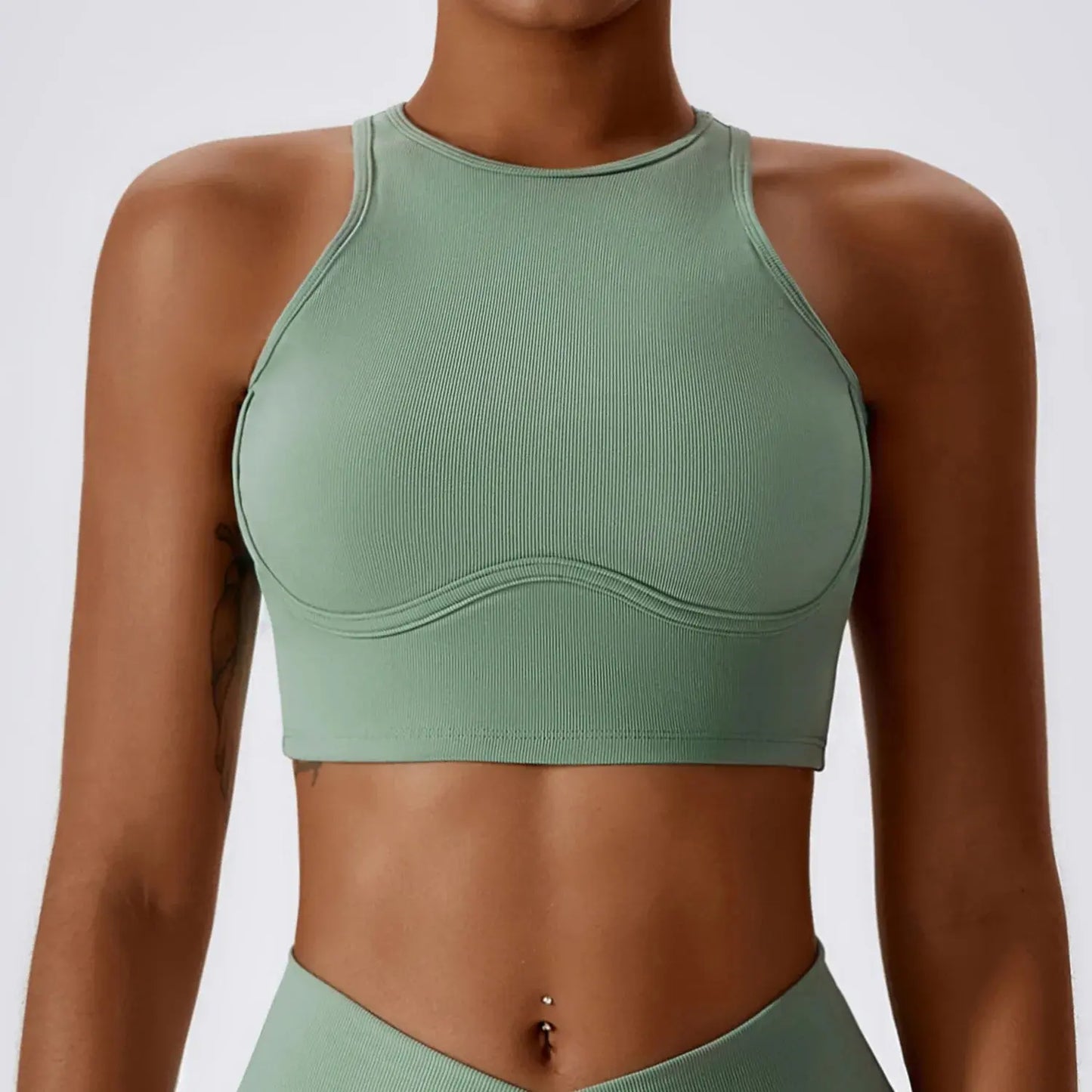 Women's Gathered Push Up Fitness Top