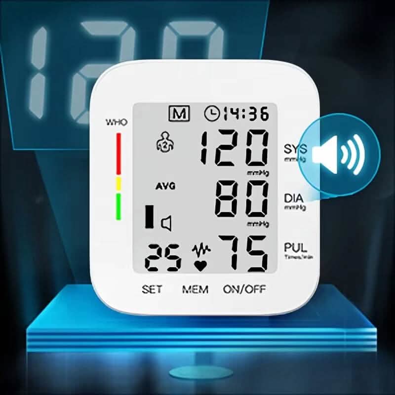 Digital Wrist Blood Pressure Monitor Automatic Cuff BP Detector