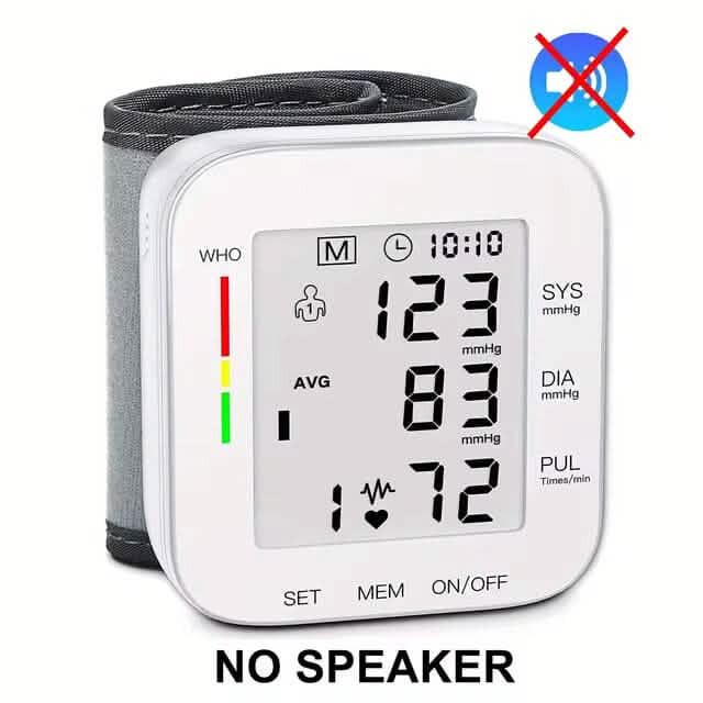 Digital Wrist Blood Pressure Monitor Automatic Cuff BP Detector