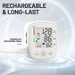 Digital Wrist Blood Pressure Monitor 2 Users Memory Voice Display
