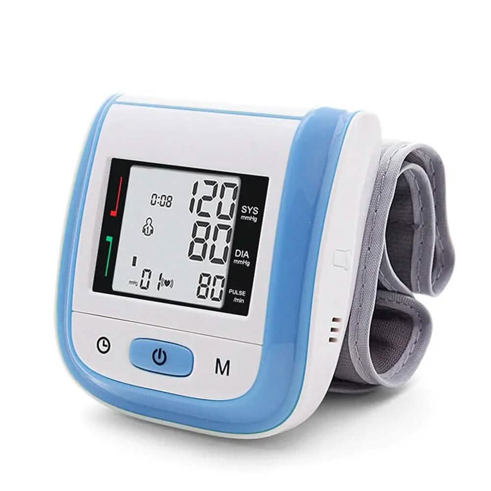 Digital Wrist Blood Pressure Monitor Heart Rate Pulse Meter
