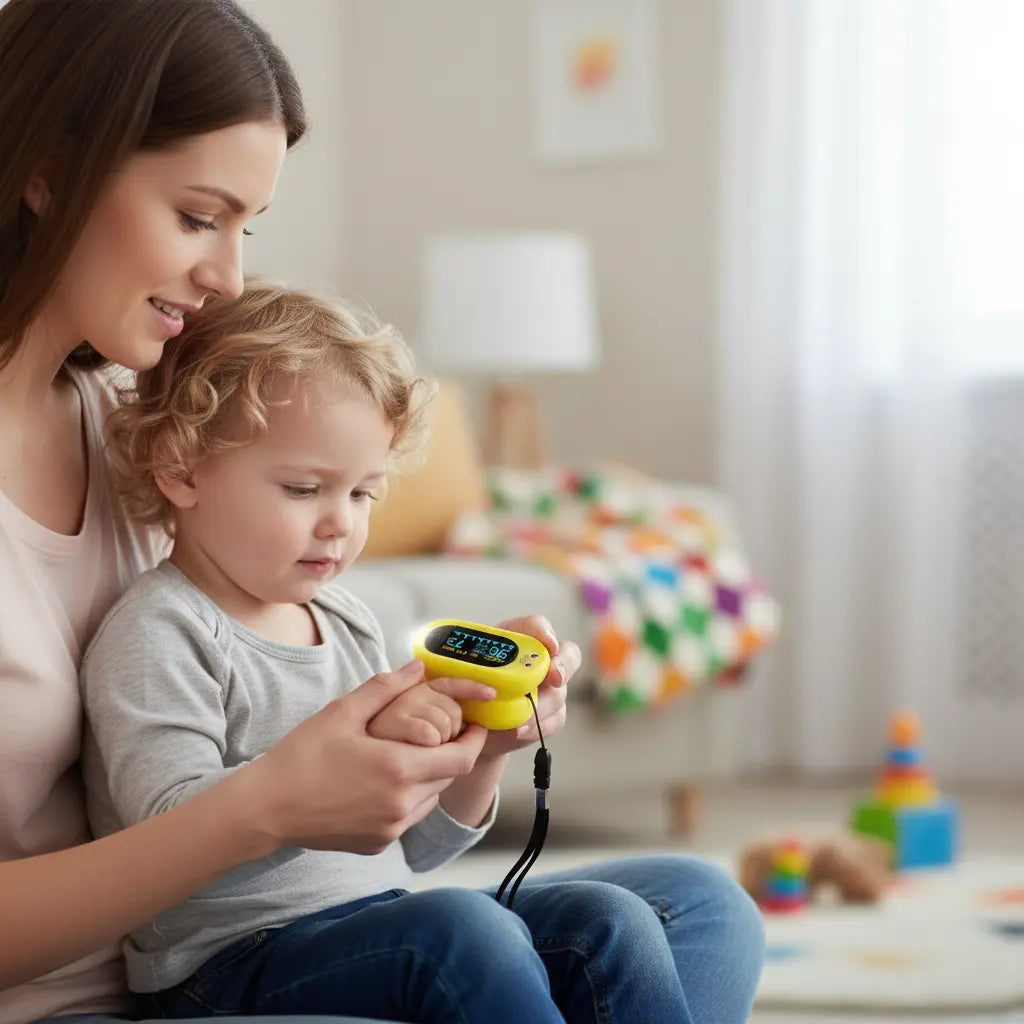 Med-Pat Ducky Kids Pulse Oximeter SpO2 Heart Rate Monitor