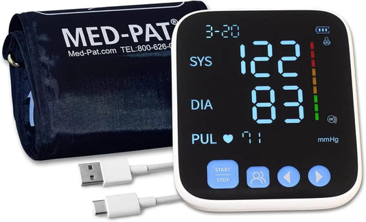Med-Pat BP-S Arm Blood Pressure Monitor Easy One-Touch