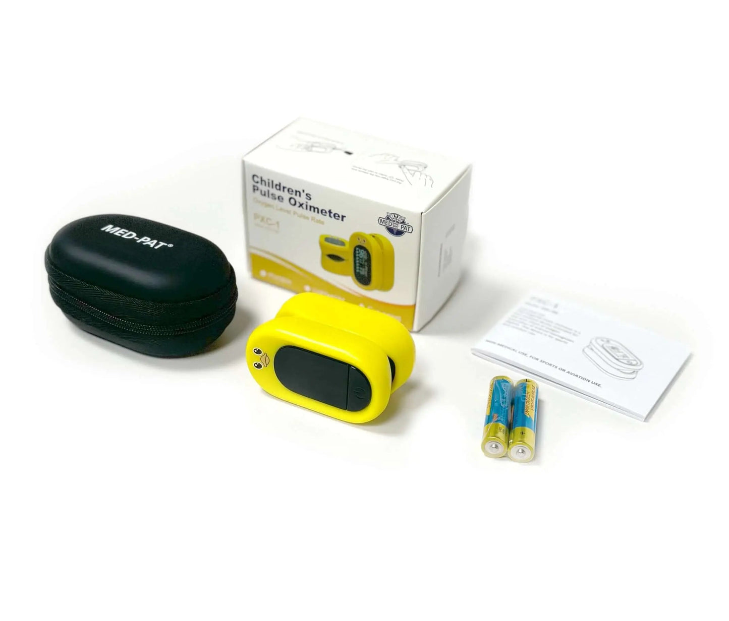 Med-Pat Ducky Kids Pulse Oximeter SpO2 Heart Rate Monitor